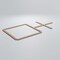 Ekena Millwork Large Burnett Decorative Fretwork Wood Wall Panels, Hickory, 43 7/8"W x 23 3/8"H x 3/8"T WALW24X24X0375BURHI - alternate 4
